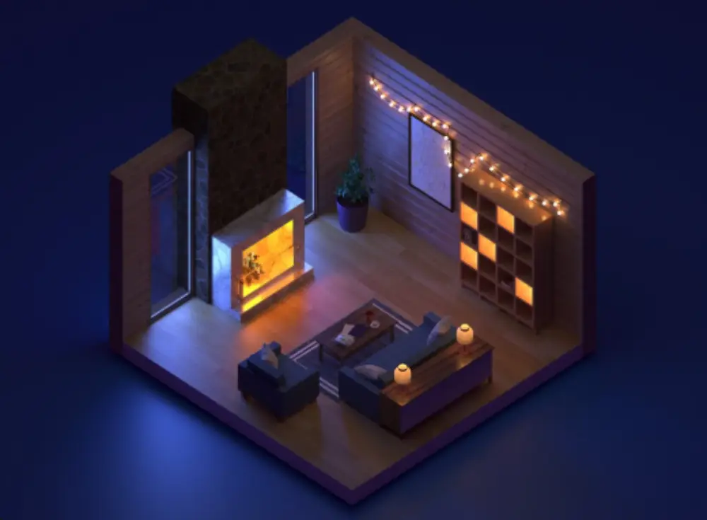  4. تصميم 3D داخلي (Interior 3D Design)